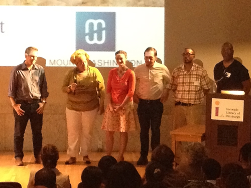 Local Changemakers on Stage at Majora Carter Lecture
