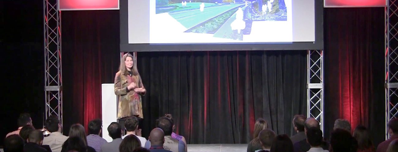 Christine Mondor speaking at TEDx Pittsburgh
