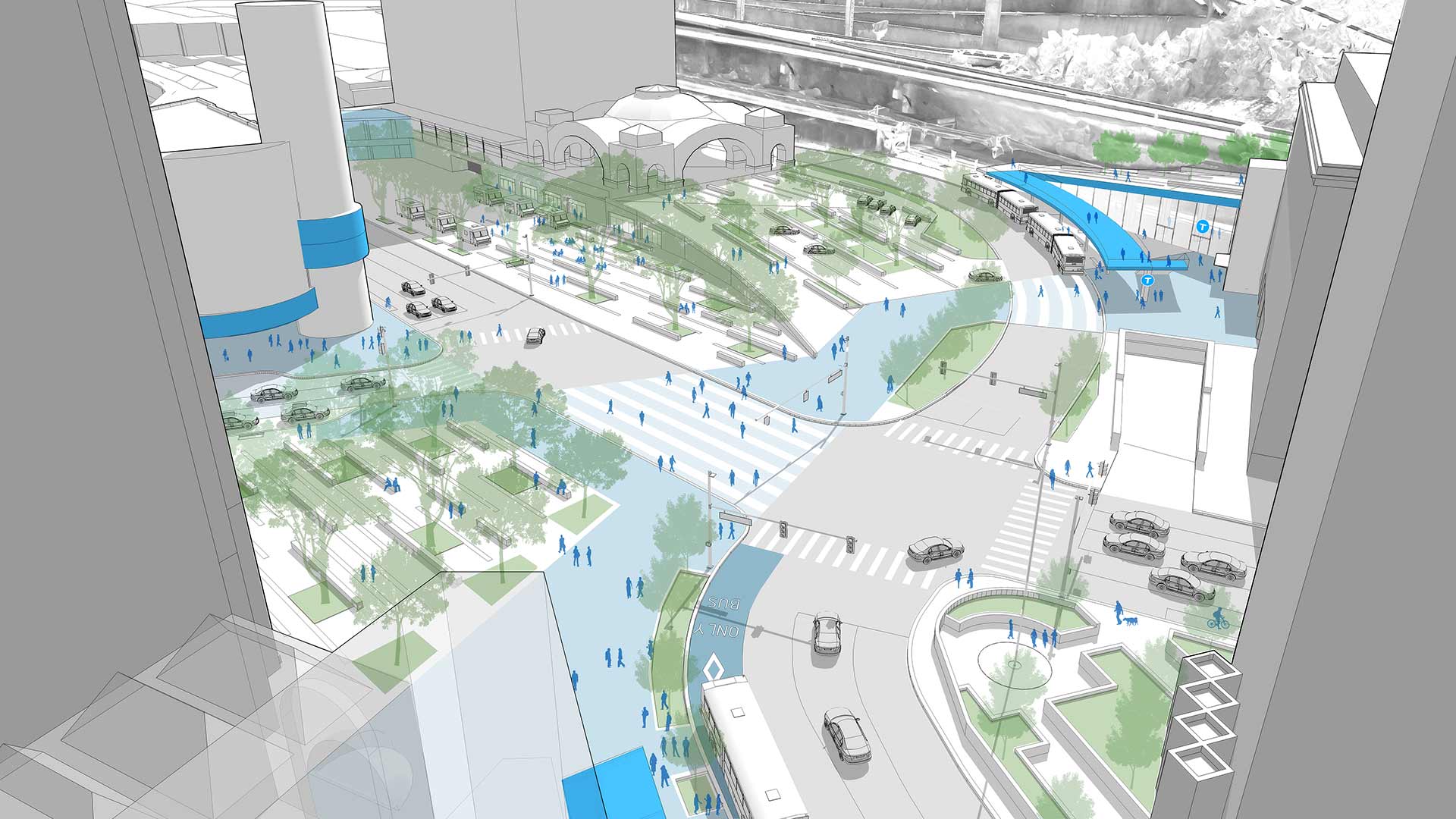 Busway Futures Penn Station Design | evolveEA