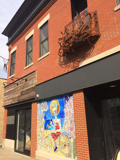 Millvale Food Hub exterior with public art