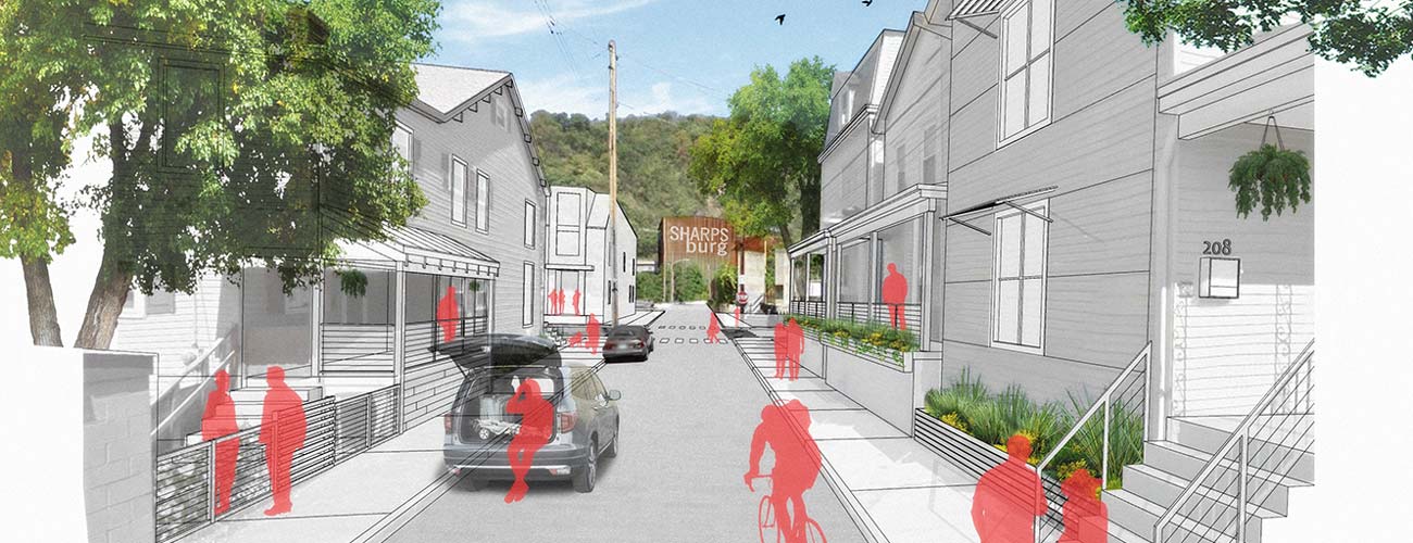 Sharpsburg Community Vision Plan Eastern District Illustration by evolveEA