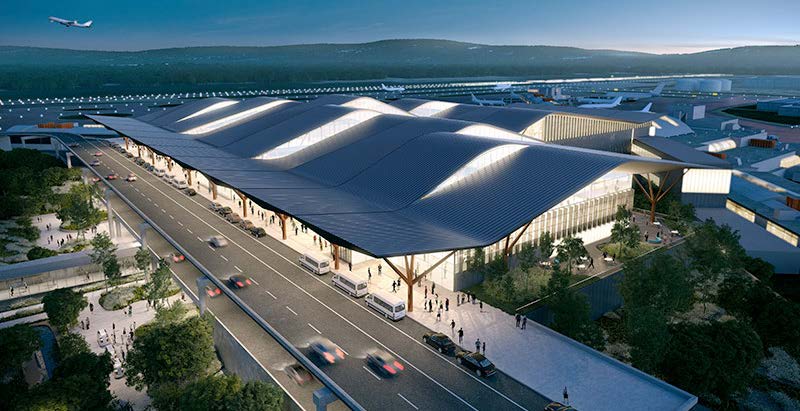 rendering of Pittsburgh International Airport Terminal Modernization Program