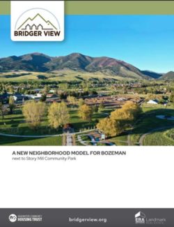Bozeman Montana Bridger View Redevelopment Plan report cover