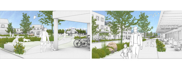 Northern South Park neighborhood plan renderings by evolveEA