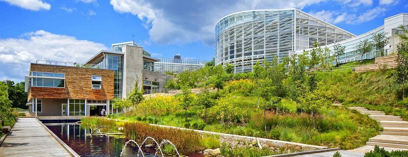 The Phipps Center for Sustainable Landscapes. As sustainability consultant, evolveEA used the Integrated Design Process with 13 workshops. The building achieved Living Building, LEED Platinum and WELL Building certifications. Architect: The Design Alliance. Photo: Marc Mondor, AIA